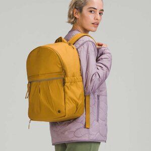 GUC Lululemon Pack It Up Large Backpack in Gold Spice mustard yellow color 21L